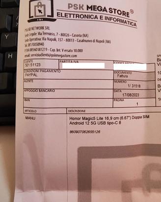 Honor Magic 5 LITE 256 GB