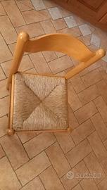 sedie impagliate di buona fattura qualità usate