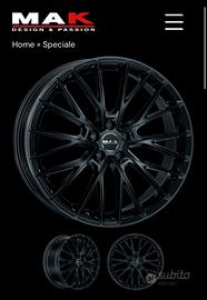 CERCHI MAK E GOMME CONTINENTAL DA 20” QUASI NUOVI