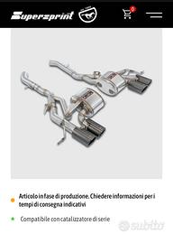 terminale supersprint bmw m3 m4