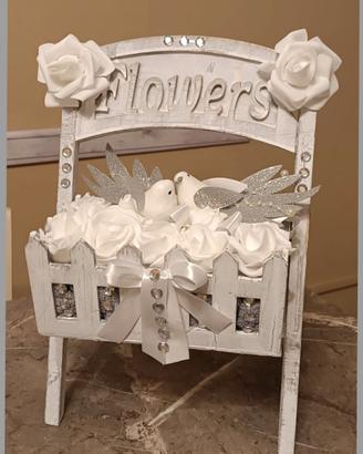 Fioriera decorativa in legno