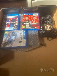 PS4 +2 joystick+4 giochi