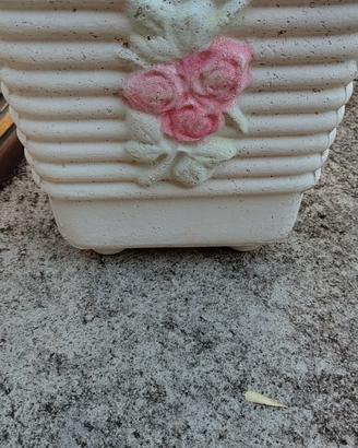 Vasi in cemento bianco 