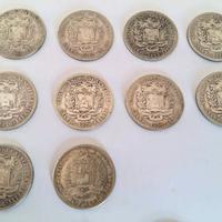 **VENEZUELA 2 BOLIVARES dal 1912 al 1945 argento**
