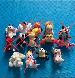 5 mini peluches Trudi + 1 Nici