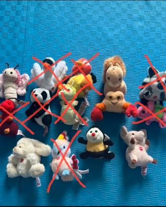 5 mini peluches Trudi + 1 Nici