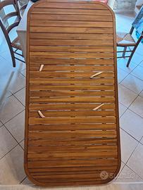 Tavolo da giardino in legno di acacia