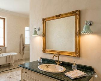 lampadario con 2 applique ceramica CERAMICHE MUSA 