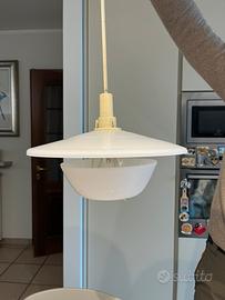 Lampada a sospensione vetro opalino vintage’70