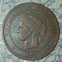 Francia 10 centimes 1897