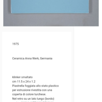 Piastrelle piscina azzurro cm. 24 x 11, 5