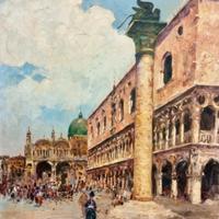 Scuola italiana XX - Piazza San Marco Venezia