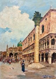 Scuola italiana XX - Piazza San Marco Venezia