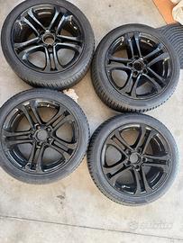 4 cerchi in lega con gomme 205 50 17inve. mercedes