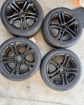 4 cerchi in lega con gomme 205 50 17inve. mercedes