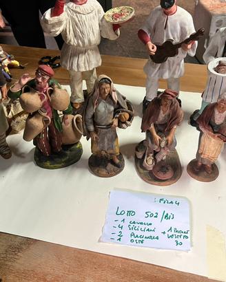 Pastori  artigianato anni 80 napoletani e sicilian