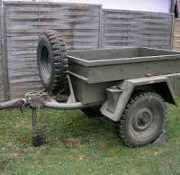 Rimorchio carrello militare