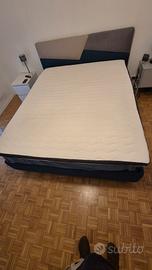 topper letto  matrimoniale
