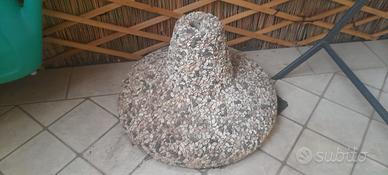 Porta ombrellone in ghiaia