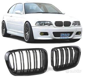 GRIGLIE BMW E46 COUPE CABRIO LOOK M4 NERO LUCIDO