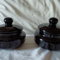 Due scatole in vetro Murano 1970