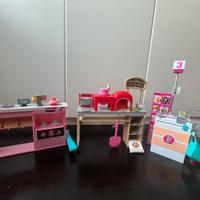 Set 3 allestimenti Barbie