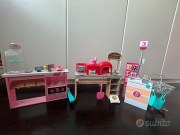 Set 3 allestimenti Barbie