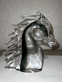 Cavallo in vetro di Murano da collezione