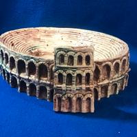 arena di Verona in ceramica d'arte