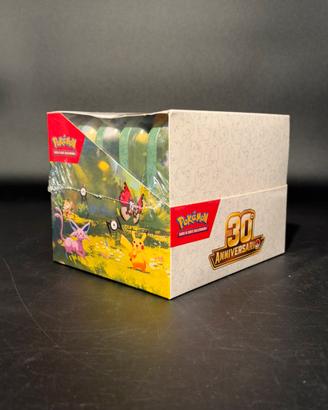 Pokemon Display Sealed 10 Minitin 30° Anniversario