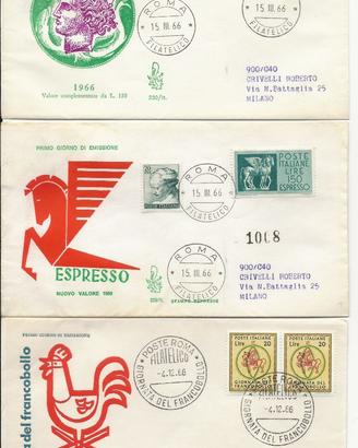 LOTTO DI 15 BUSTE FDC VENETIA ANNO 1966