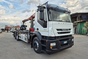 Iveco Stralis 420 Scarrabile con gru polipo