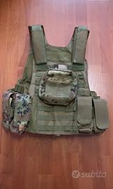 Gilet tattico softair caccia pesca