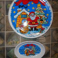 PIATTI DA PORTATA NATALIZI COPPIA.