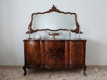 Credenza/Buffet d'Epoca in Radica di Noce