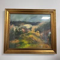 Paesaggio Rustico – Dipinto Materico Oasi di Pace