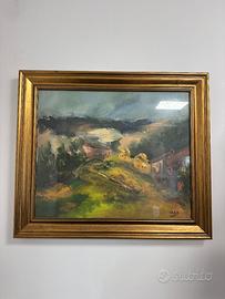 Paesaggio Rustico – Dipinto Materico Oasi di Pace