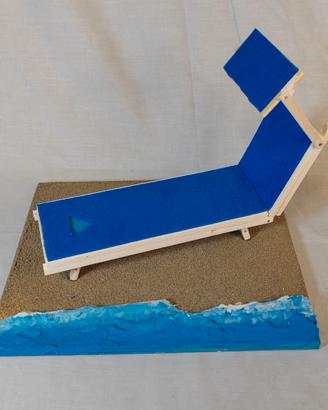 Lettino da spiaggia Romagnola riproduzione