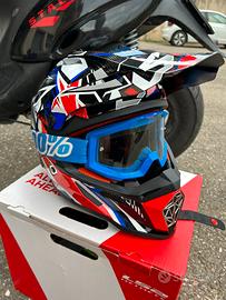 Casco motocross ls2 con mascherina 100% - Accessori Moto In vendita a  Firenze