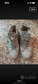 Sneakers uomo Leather Crown - Colore Bianco sporco