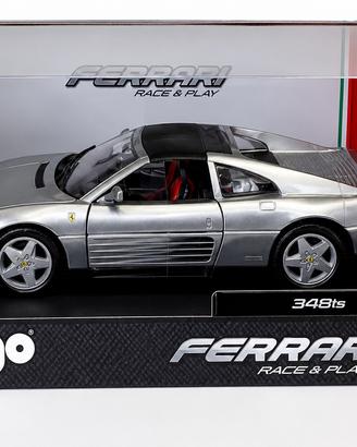 BBURAGO Ferrari 348 TS 1:18 Argento  – NUOVA