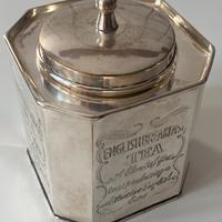 Scatola contenitore tè old sheffield