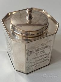 Scatola contenitore tè old sheffield