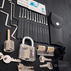 set di grimaldelli per allenamento, lockpiking 