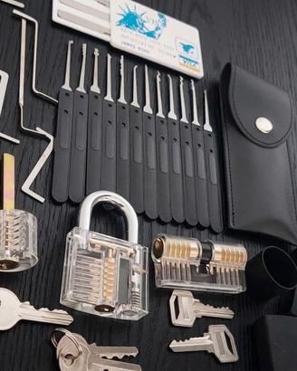 set di grimaldelli per allenamento, lockpiking 