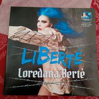 LP LOREDANA BERTE' LIBERTE' VINILE BLU AUTOGRAFATO