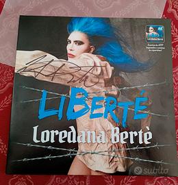 LP LOREDANA BERTE' LIBERTE' VINILE BLU AUTOGRAFATO