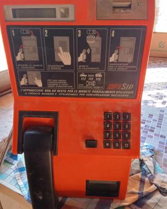 cabina telefonica sip vintage 