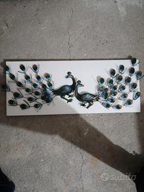 Antica coppia di pavoni vintage  