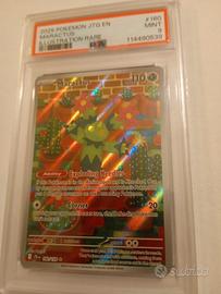 Pokemon Maractus 160/159 PSA 9 EN Illustration Rar
